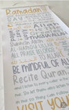 Colourful Ramadan Rules Scroll