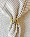 Gold Alhamdu-lillah Napkin Rings