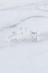 Silver Alhamdu-lillah Napkin Rings