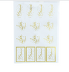 Gold and White Sticker Packs