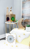 Nur Sultan Crescent Lantern- White